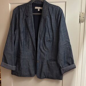 Croft and Barrow Navy Heather blazer